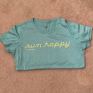 Brooks Dri-fit “Run Happy” Women’s Exercise T-shirt